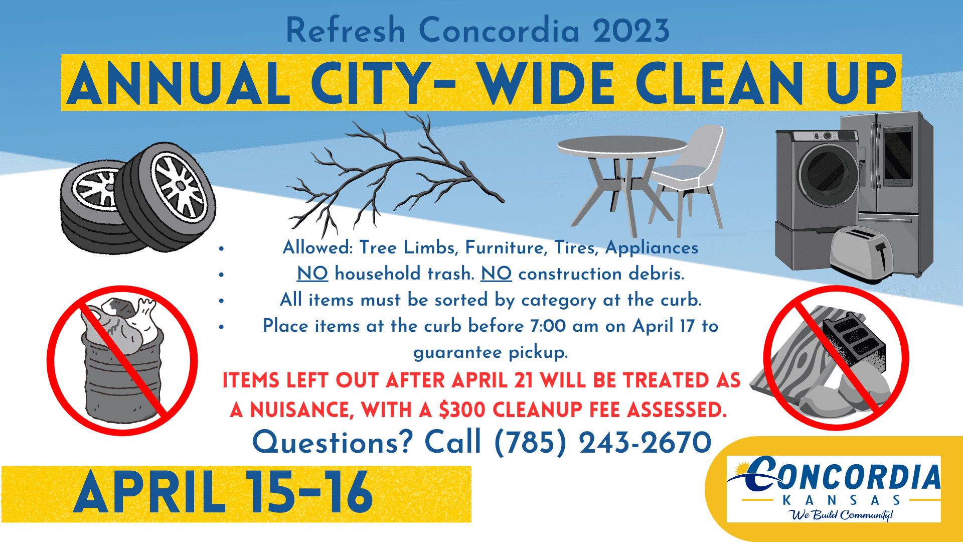 Annual City Wide Cleanup in Concordia KCLY Radio