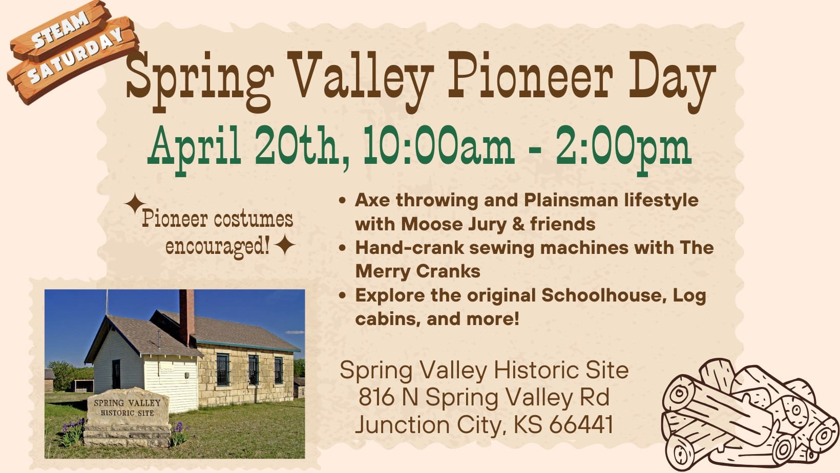 Geary County Historical Society and Museums to Host Spring Valley