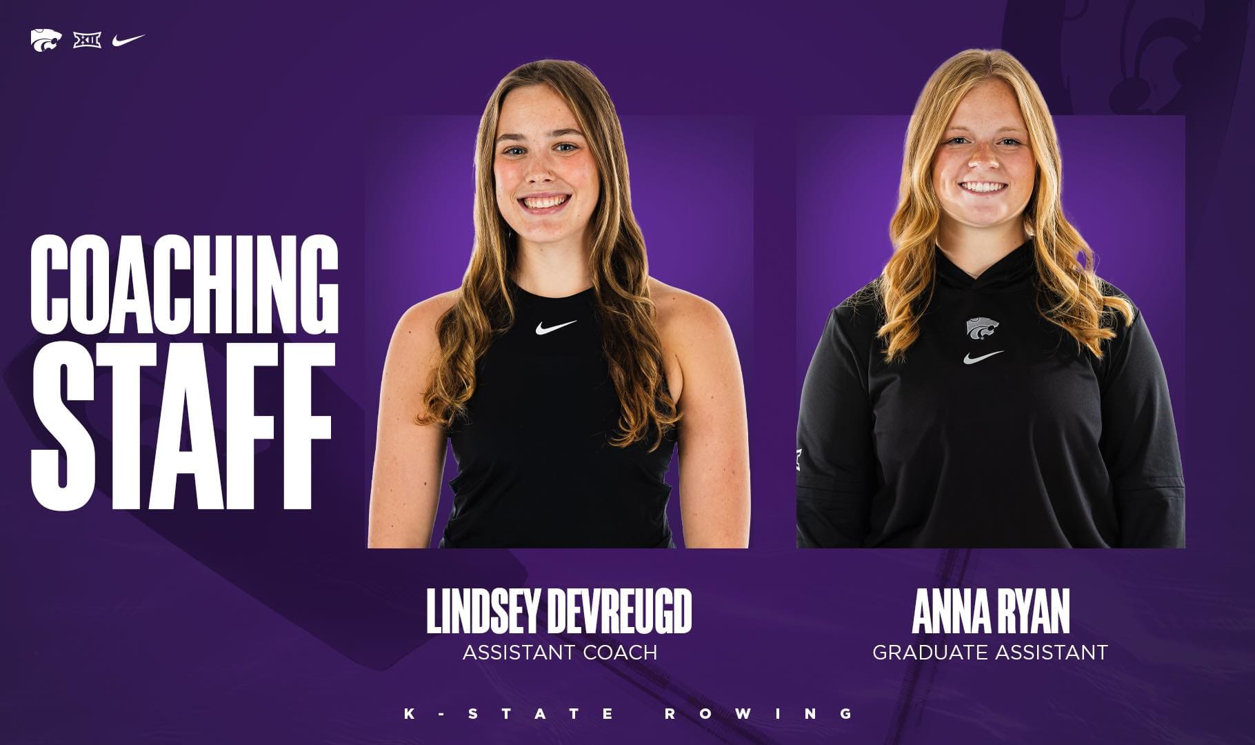 K-State Rowing Adds DeVreugd and Ryan to Coaching Staff | KCLY Radio